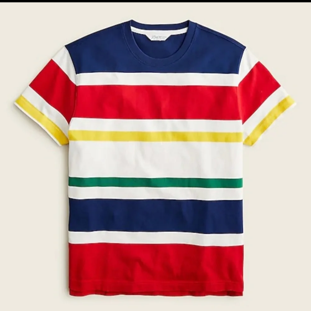 J.Crew Short-sleeve rugby crewneck shirt in stripe MED BNWT 1 LEFT $70
